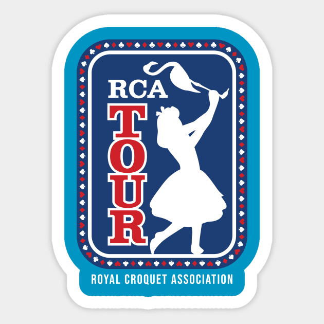 Royal Croquet Association - Wonderland Tour Sticker by chocopants